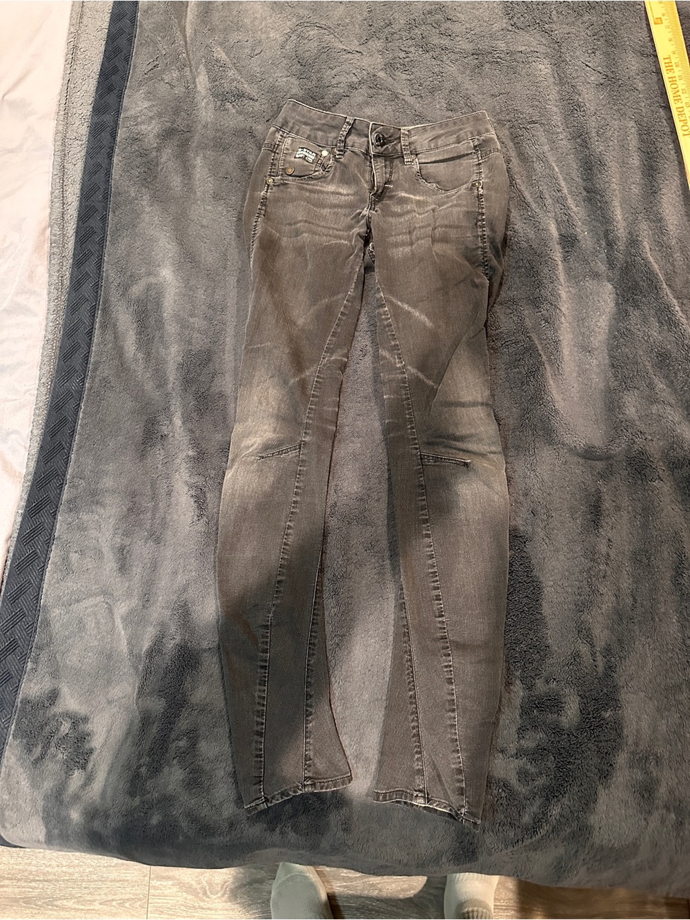 G-Star Raw Denim Women’s Arc Super Skinny Jeans Size 25 x 32 Pre-Owned Black